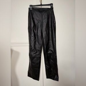 Pelle Studio Wilsons Women's Black Leather Pants size 4